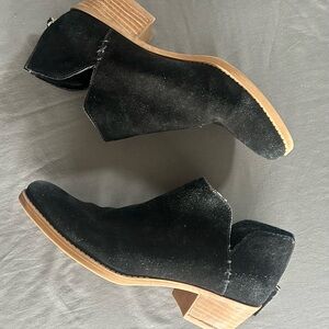 BP Black Suede Ankle Booties